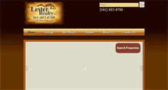 Desktop Screenshot of lester-realty.com